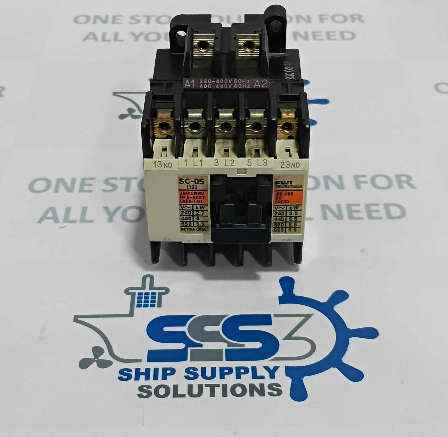 Fuji Electric SC-05 Contactor Coil Voltage 380-400V 50Hz 400-440V 60Hz, 13 Amp.