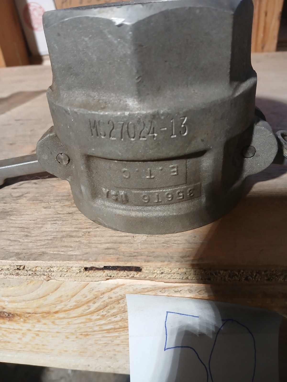 New Ever-Tite MS27024-13, 2-1/2″ B Coupling