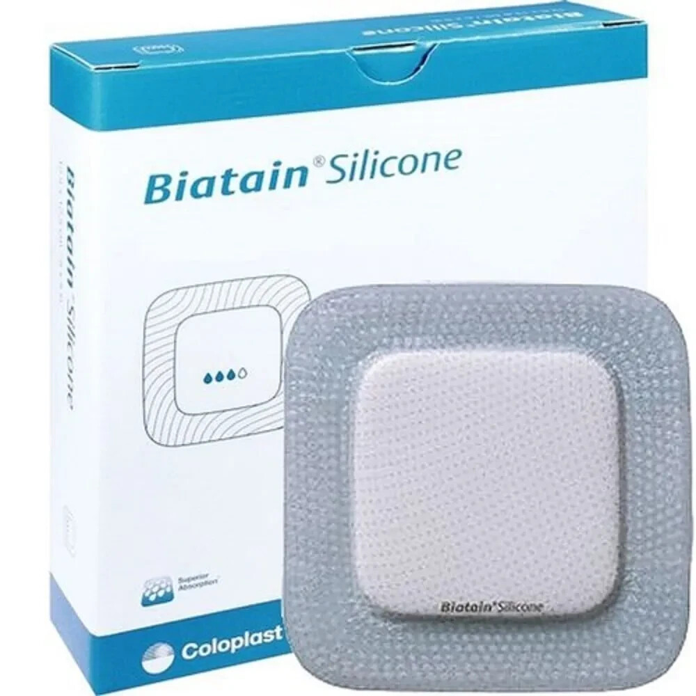 Biatain Silicone Lite Foam Dressing 5 x 5 Inch , (10 Count Box) – COLOPLAST