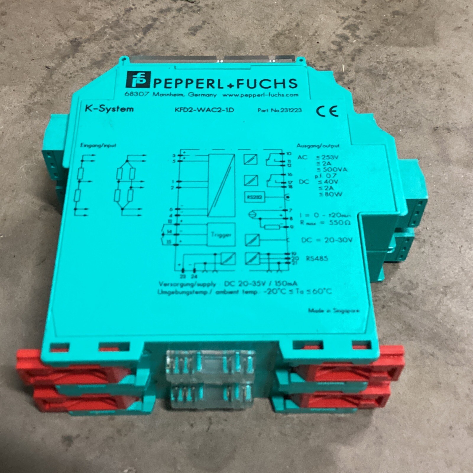 Refurbish PEPPERL+FUCHS, K-System, Part: 231223, Type: KFD2-WAC2-1.D