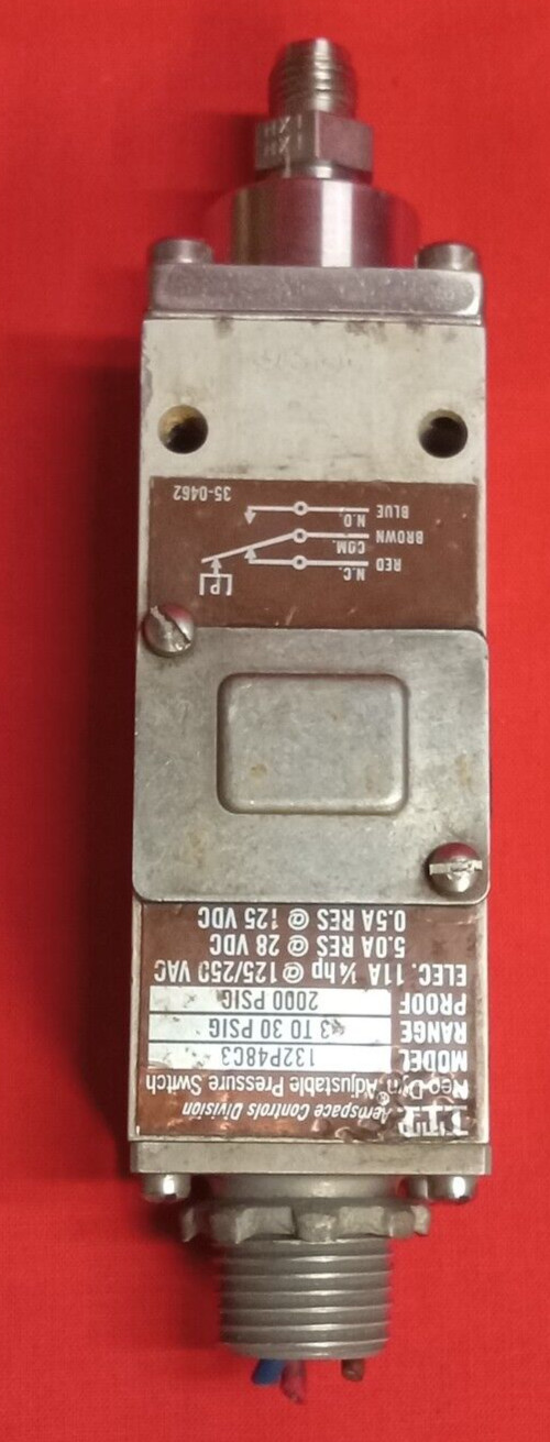 ITT AEROSPACE CONTROLS DIVISION NEO-DYN ADJUSTABLE PRESSURE SWITCH 132P48C3