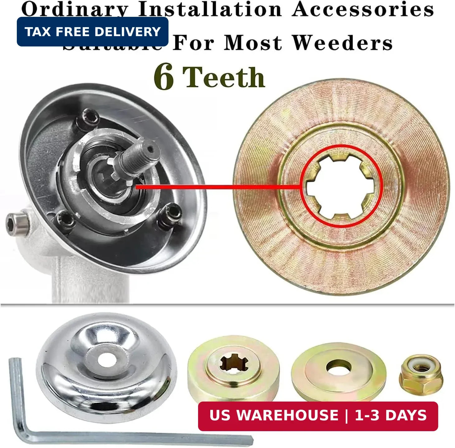 5Piece Set Trimmer Adapter Kit- Weed Kit, for Stihl Weed Trimmer Head Adapter fo