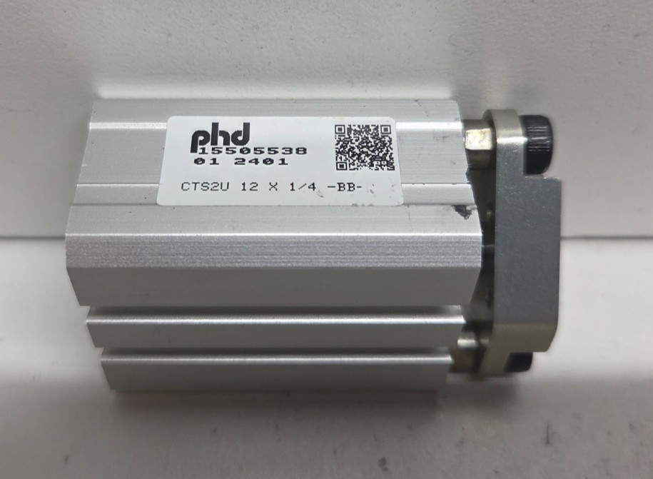 NEW NO BOX! PHD 12MM BORE X 1/4″ STROKE PNUEMATIC CYLINDER CTS2U-12X1/4-M-BB
