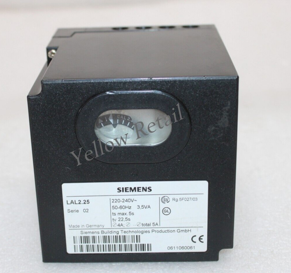 SIEMENS LAL2.25 OIL BURNER CONTROLLER 220-240V 50/60Hz LAL225