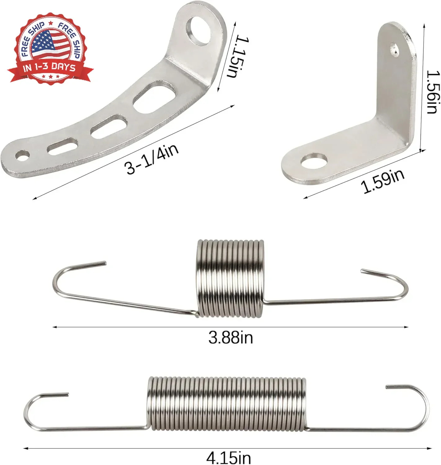 2 Set Carburetor Return Spring & Bracket Kit – 4708 Throttle Return Spring Brack