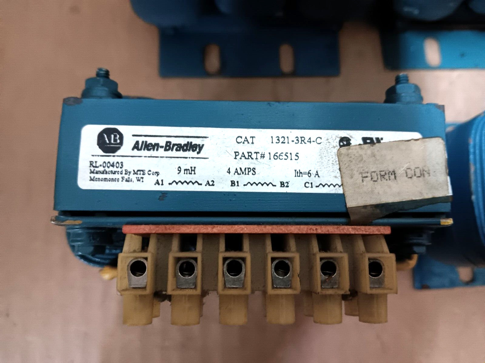 Allen-Bradley 1321-3R4-C Part #166515, 3 Phase Reactor Lot Of 4