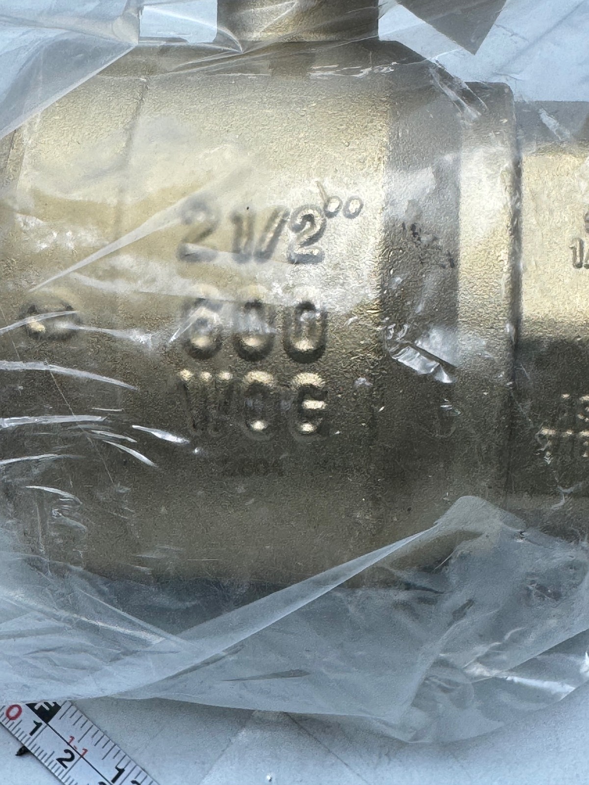 Midwest Control G-F600-250 Ball Valve 2 1/2in Brass 350 WOG 125 PSIG Lever