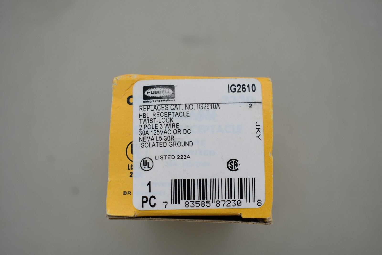 HUBBELL INC IG2610 CONNECTOR