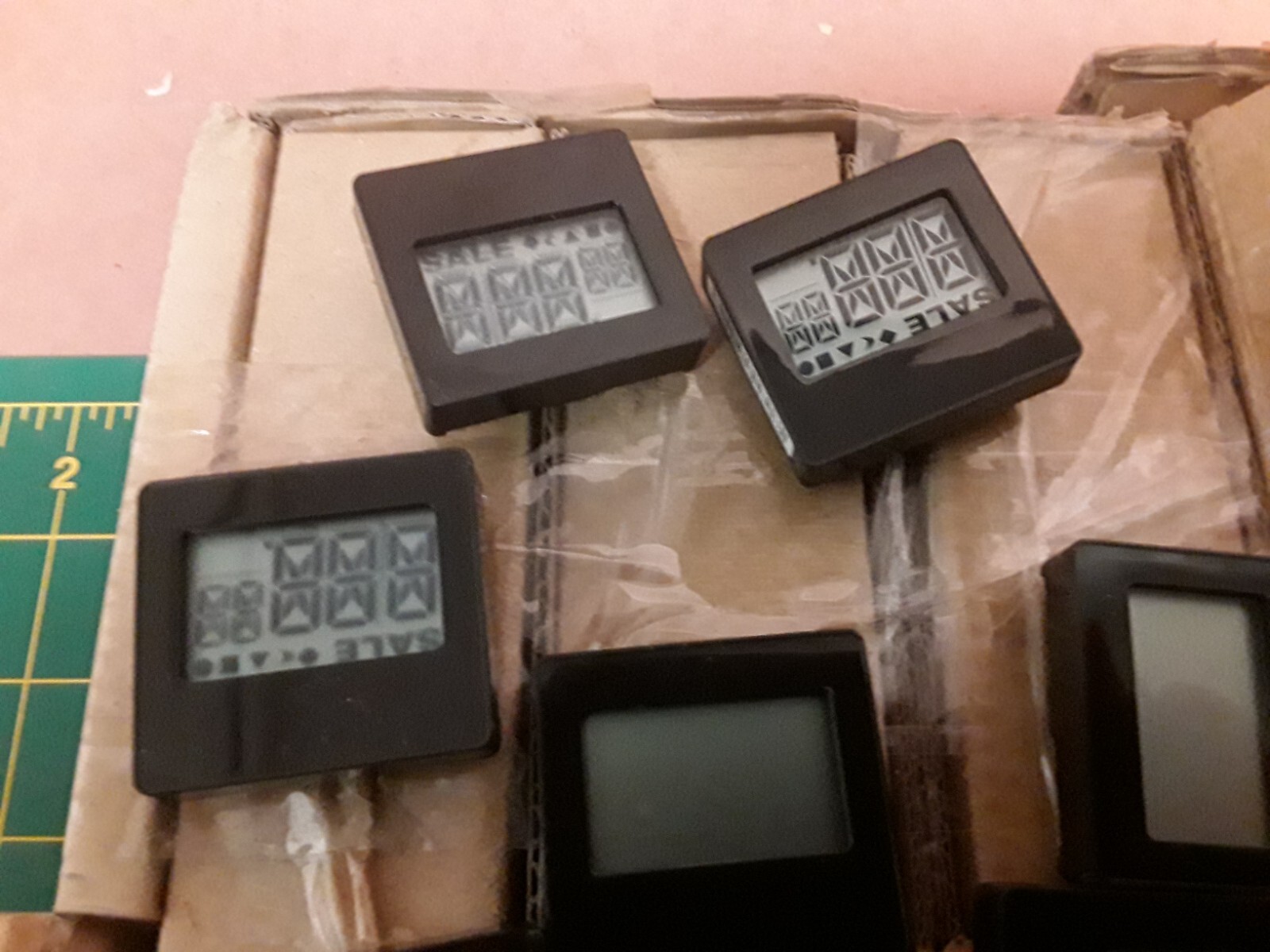 Lot of 100 NCR Electronic Digital Display Price Tags NOS Need batteries 1085630B