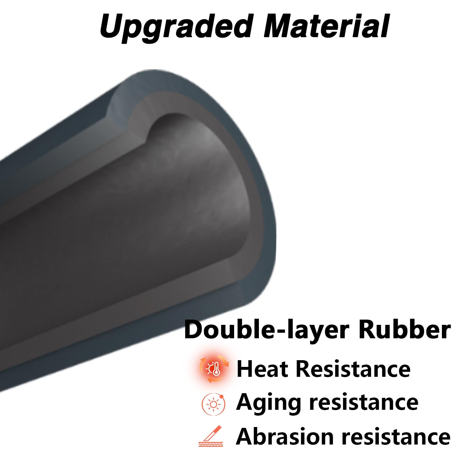 Engine Crankcase Breather Hose Double Layer Rubber for Chevrolet GMC Isuzu