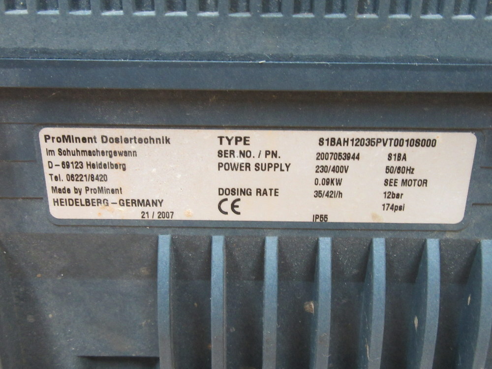 ProMinent S1BAH12035PVT0010S000 Metering Pump 2007053944 S1BA w/o Cover