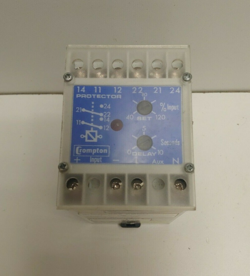 GUARANTEED! CROMPTON 5A 250V TRANSDUCER PROTECTOR RELAY 252-PBBU