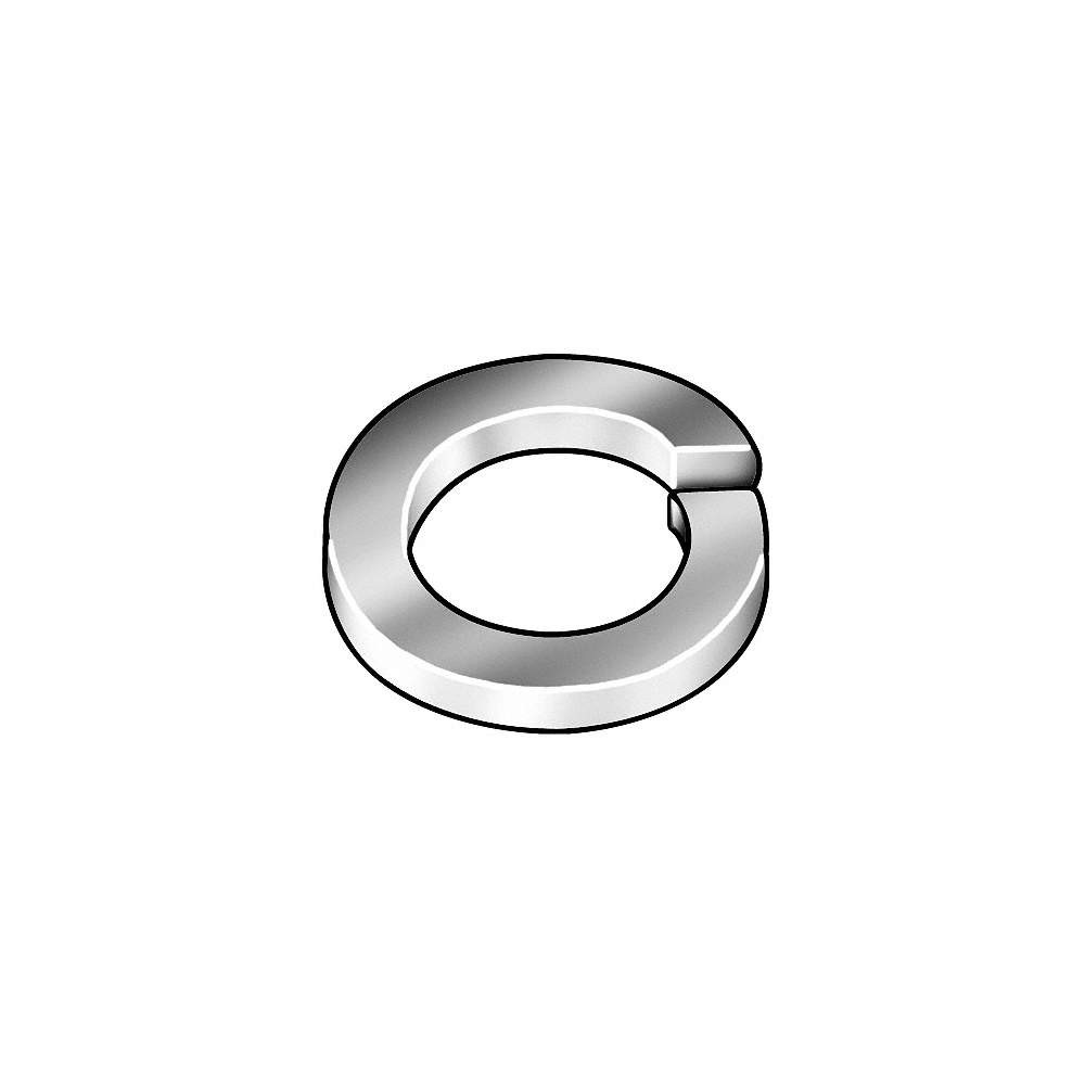 GRAINGER APPROVED DML150N0000P-PK10 SpltLkWsh,BkOx,Stl,1 1/2 in,2.419in,10PK 1CJ