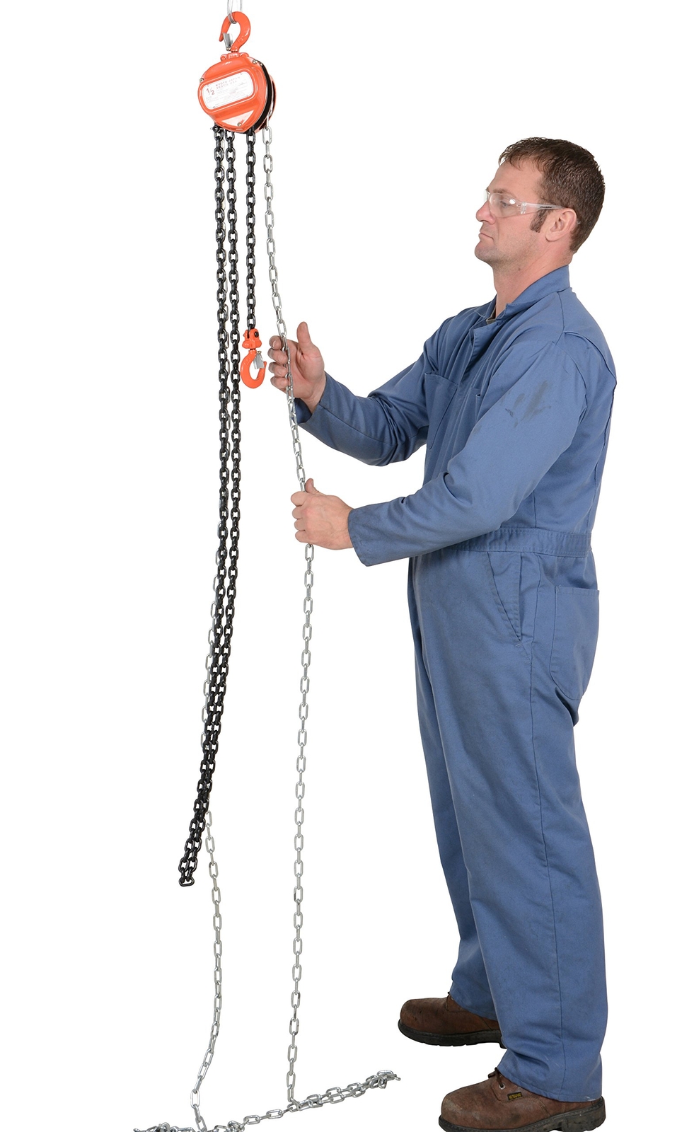 Vestil HCH-4-10 Hand Chain Hoist Hook Mount 2 Ton Capacity 10′ Standard Lift