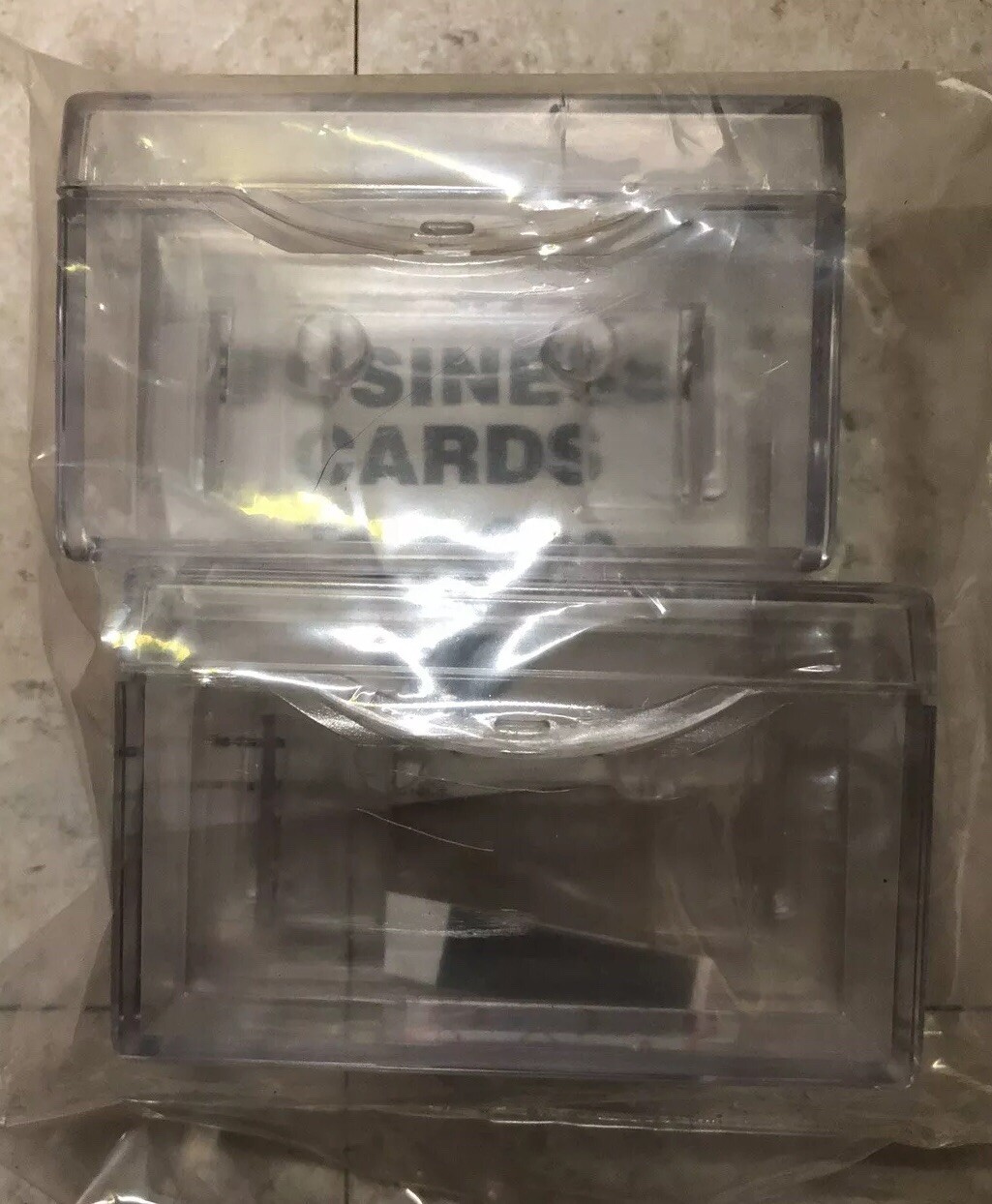Outdoor Acrylic Business Card Holders for Vehicle Adbox Door Pack of 2