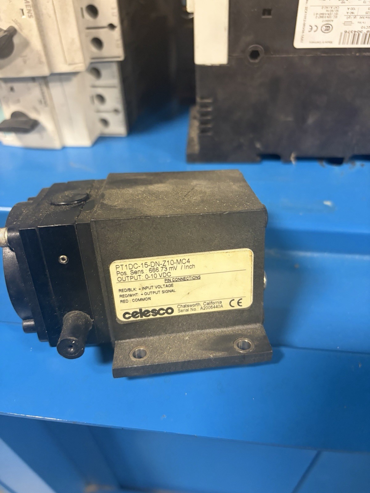 Celesco Transducer pt1dc-15-dn-z10-mc4 USED