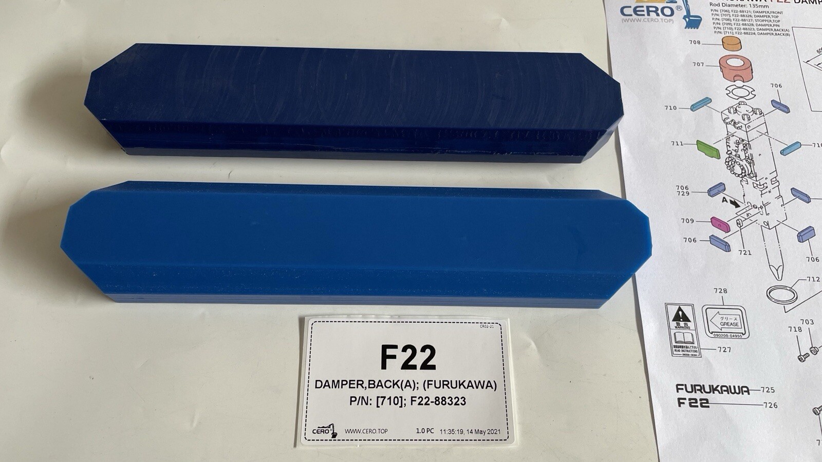 FURUKAWA F22 DAMPER KIT F22-88323 DAMPER BACK A KENT KF22