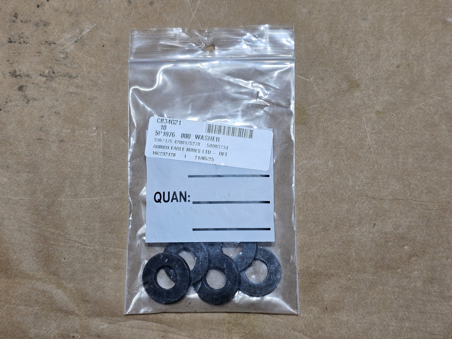 SURPLUS NEW Caterpillar 5P-1076 Steel Flat Washer – Heavy Machinery