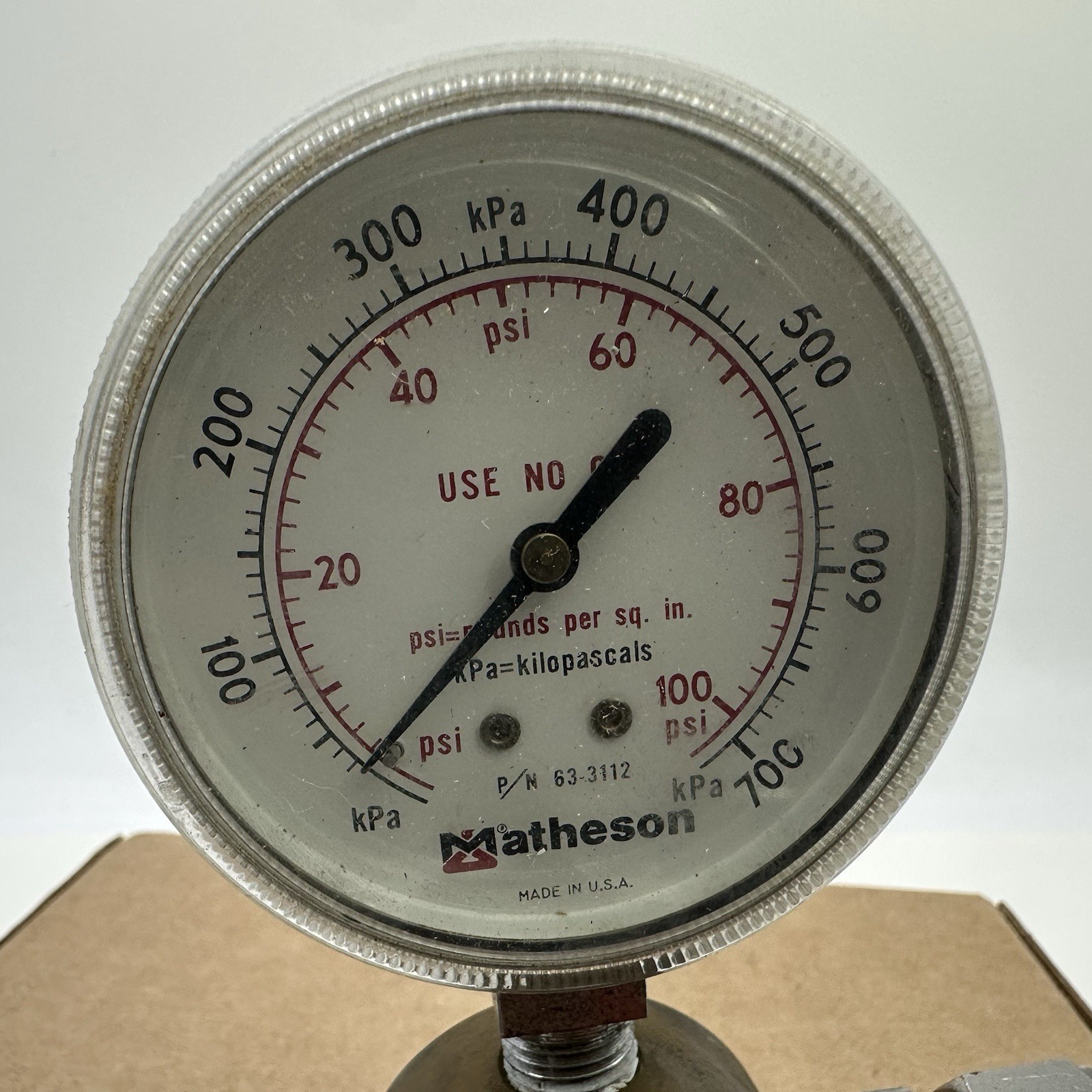 Matheson 3423 Brass High Purity Gas Regulator