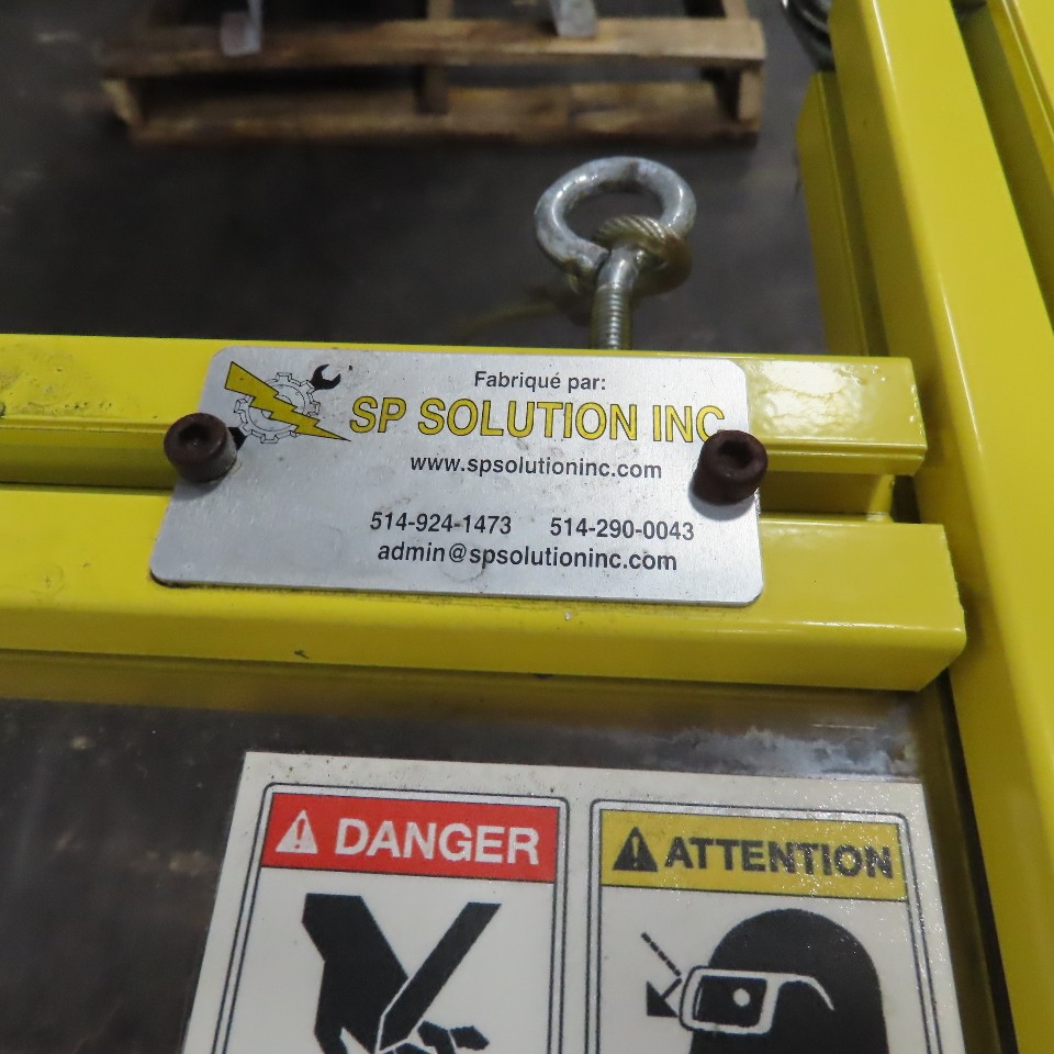Custom Power Pneumatic Air Press Assembly 10″ Stroke W/ Safety Guard Enclosure
