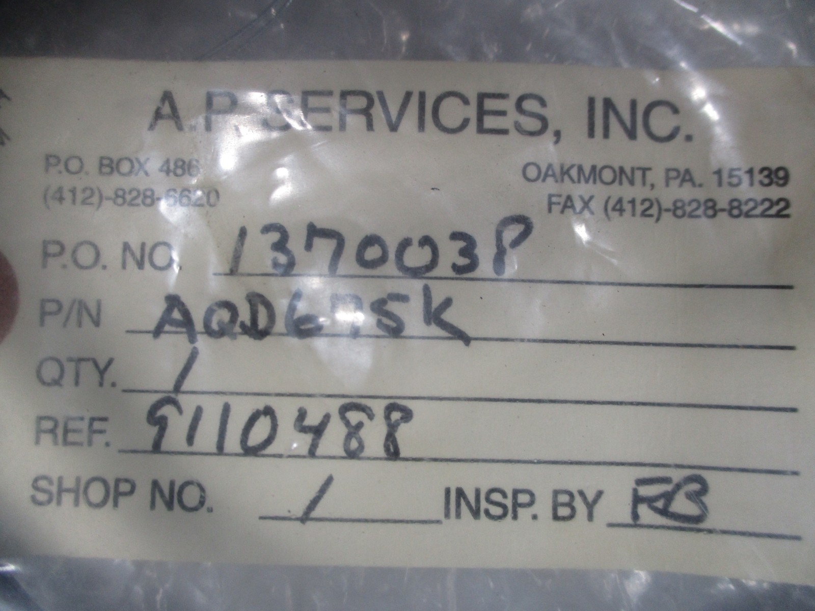 A.P SERVICES AQD675K CABLE NSNP