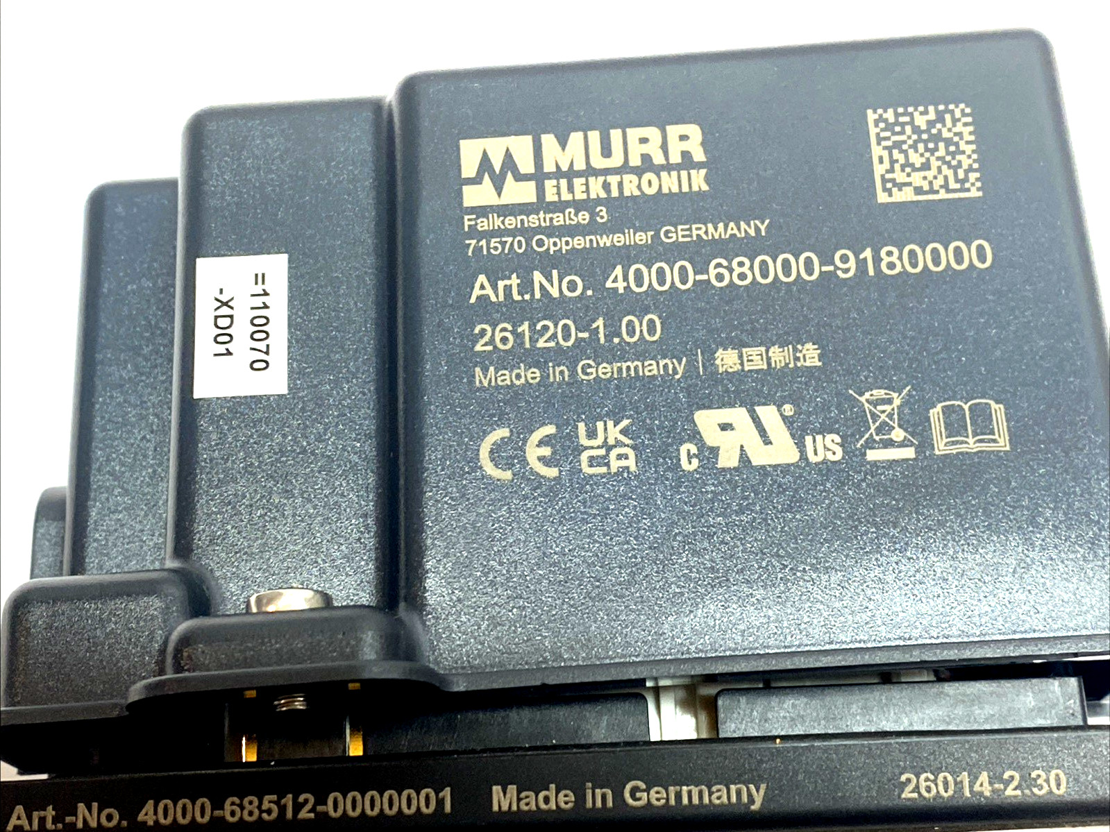 Murr Elektronik 4000‑68000‑9180000 Protection Enclosure w/ 4000-68512-0000001