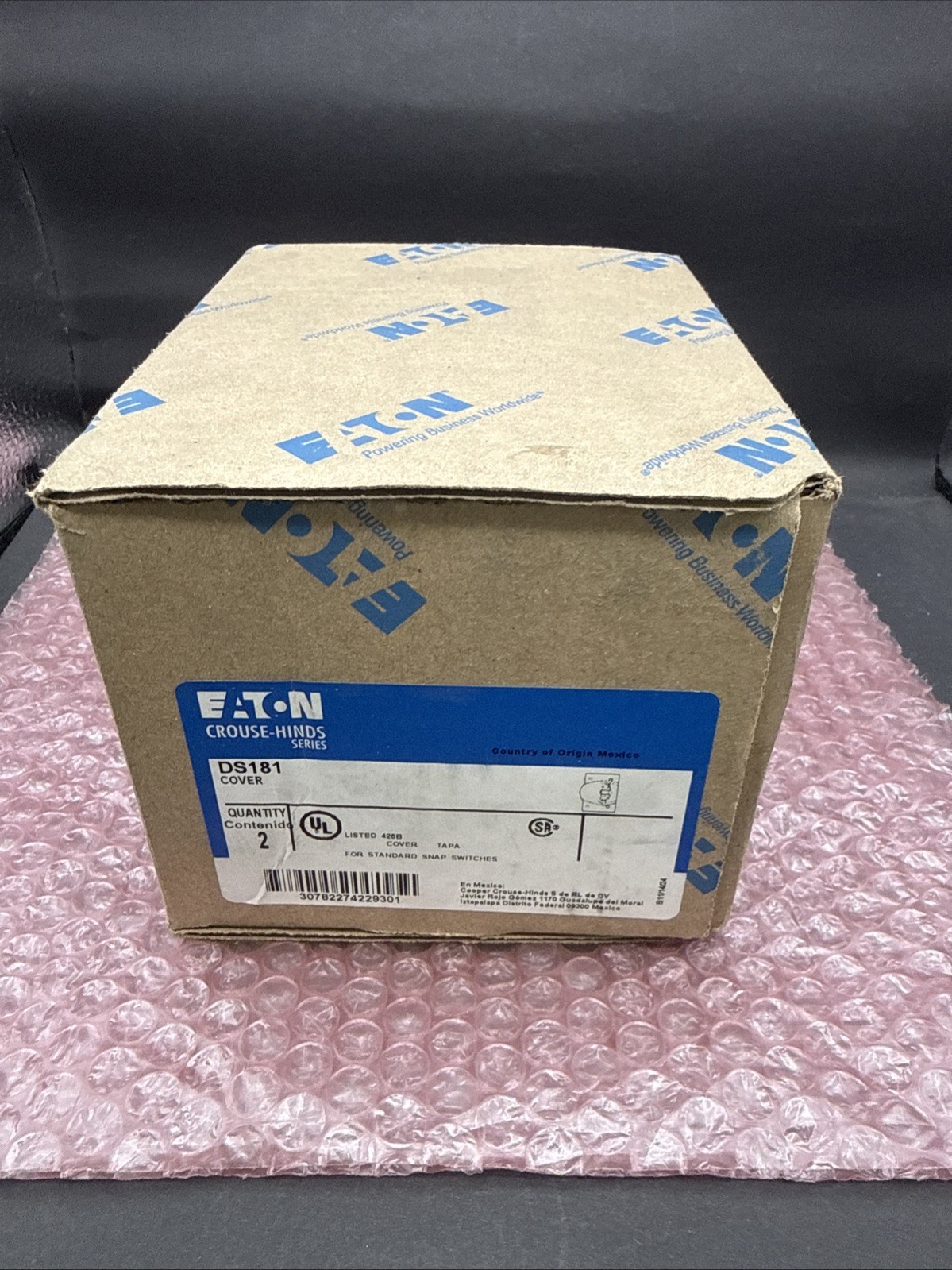 Eaton DS181 Snap Switch Cover Die-Cast Aluminum Raintight – Pack of 2 NEW