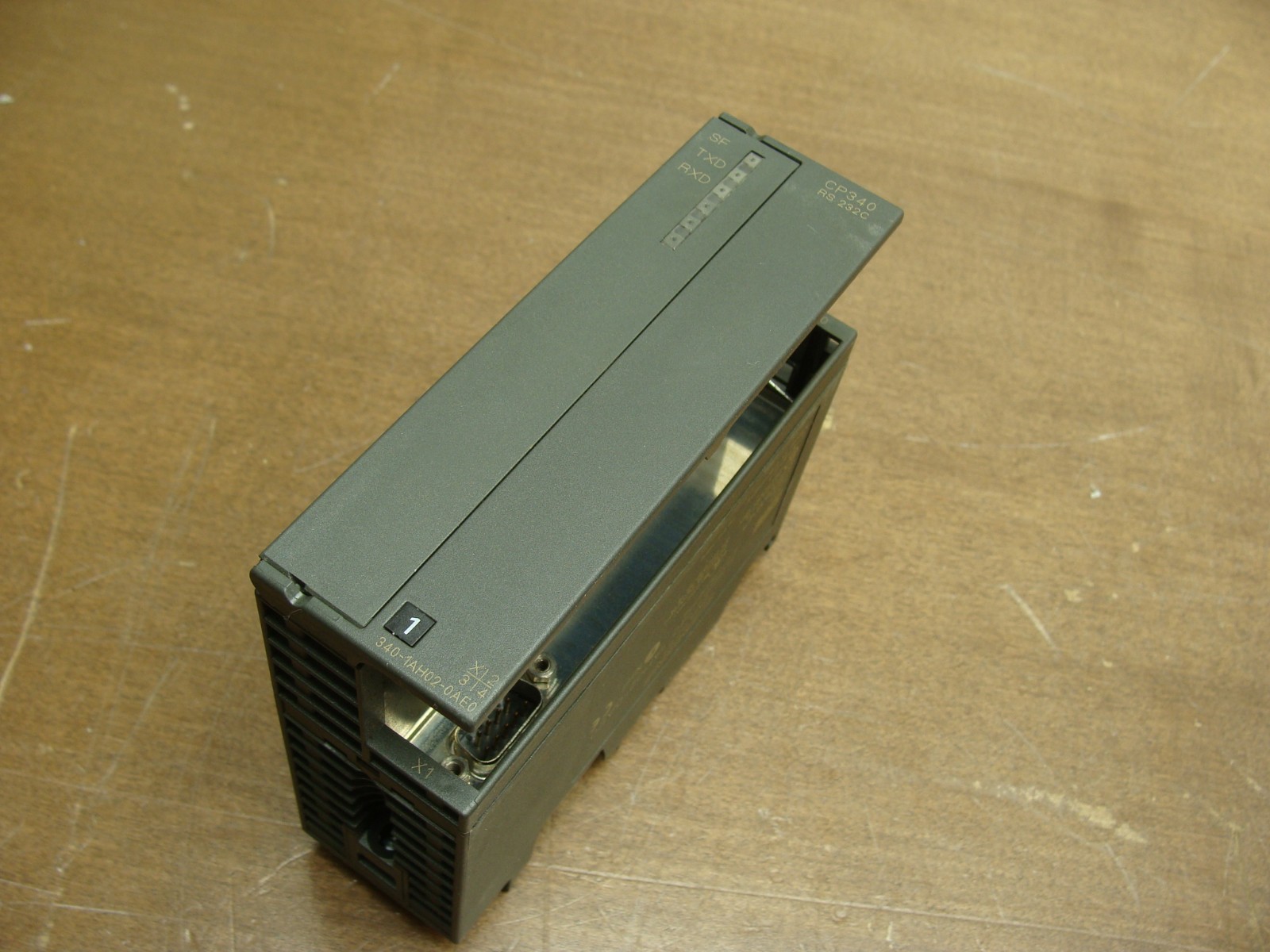 LOT OF 2 SIEMENS SIMATIC S7-300 CP 340 COMMUNICATION MODULE 6ES7 340-1AH02-0AE0