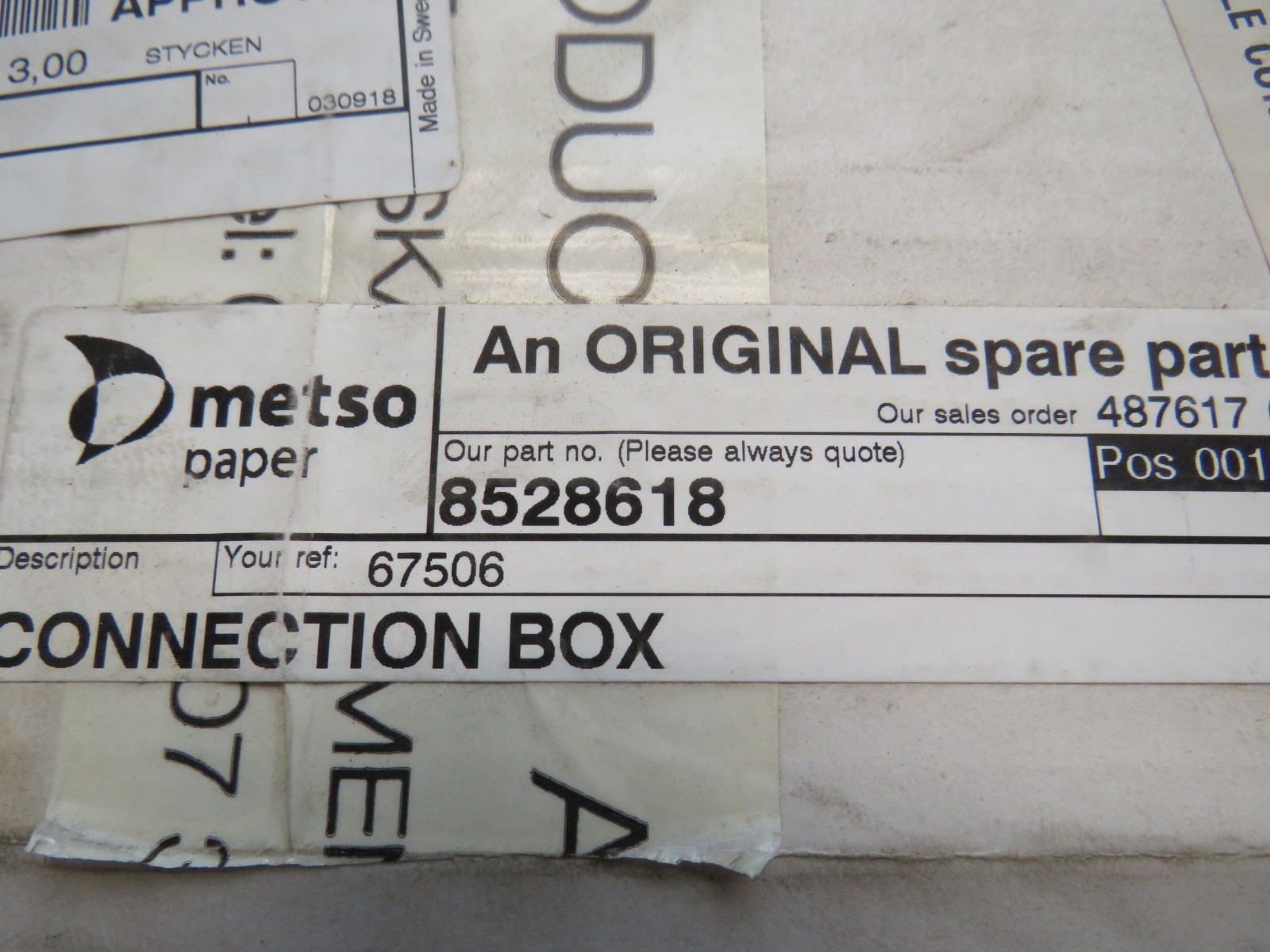 Dametric AB KB-02 Connection Box Metso 8528618