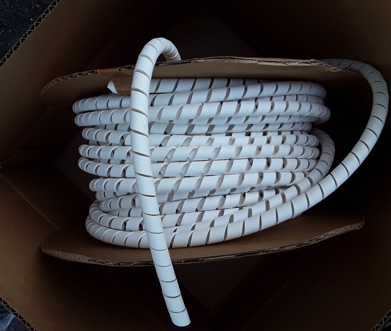 PANDUIT WHITE CABLE WIRE WRAP .50″ X 100′ SPOOL #T50FR-CY