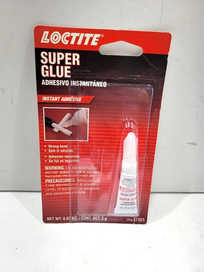 Loctite 37425 Super Glue Instant Adhesive Tube, 2-gram