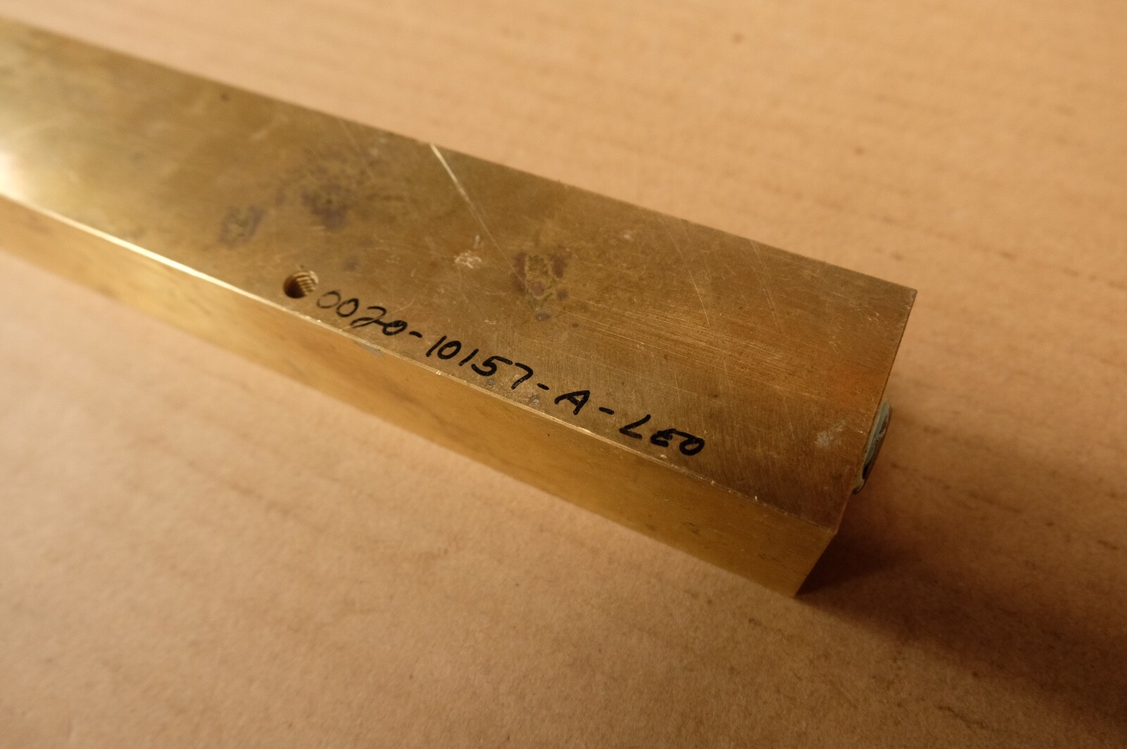 Applied Materials AMAT 0020-10157 Brass Hydraulic/Water Manifold 3/8″ by 1/4″x4