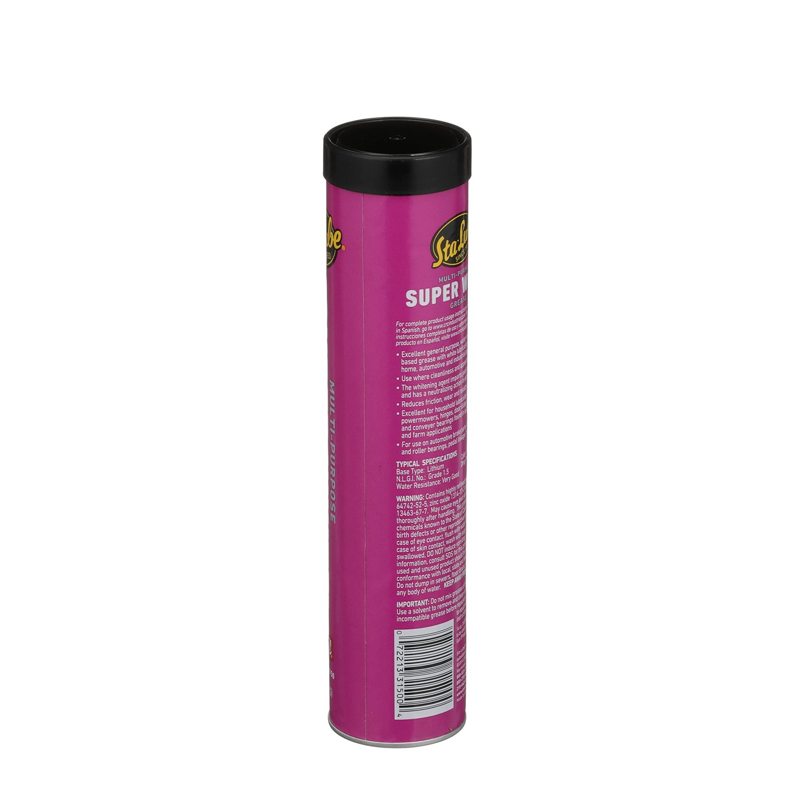 Sta-Lube Super White Multi-Purpose Lithium Grease SL3150-14 14 Oz, Cartridge