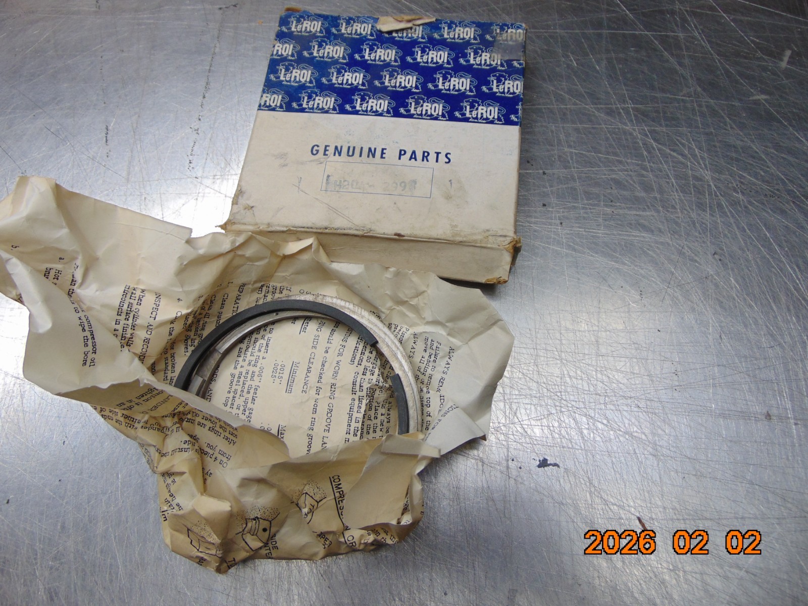 LEROI H204-299 PISTON RING KIT