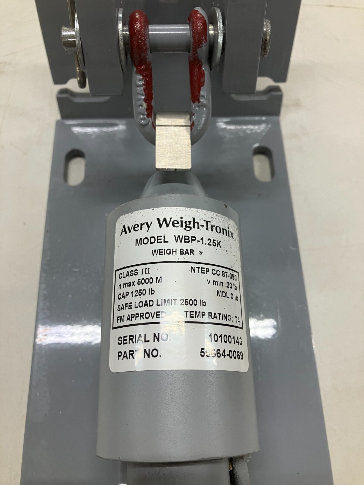 Avery Weigh-Tronix Scale Load Cell Bar WBP-1.25K Brand New In Box