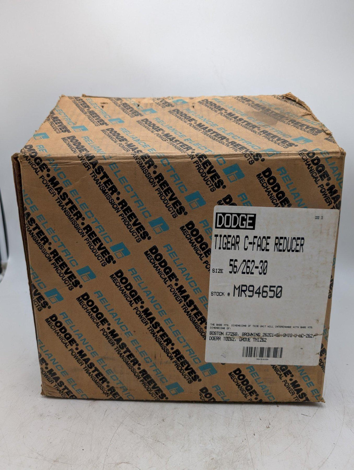 Dodge Tigear Gear Reducer MR94650 30:1 Ratio 1.31 HP Input 1,075 in-lb Torque