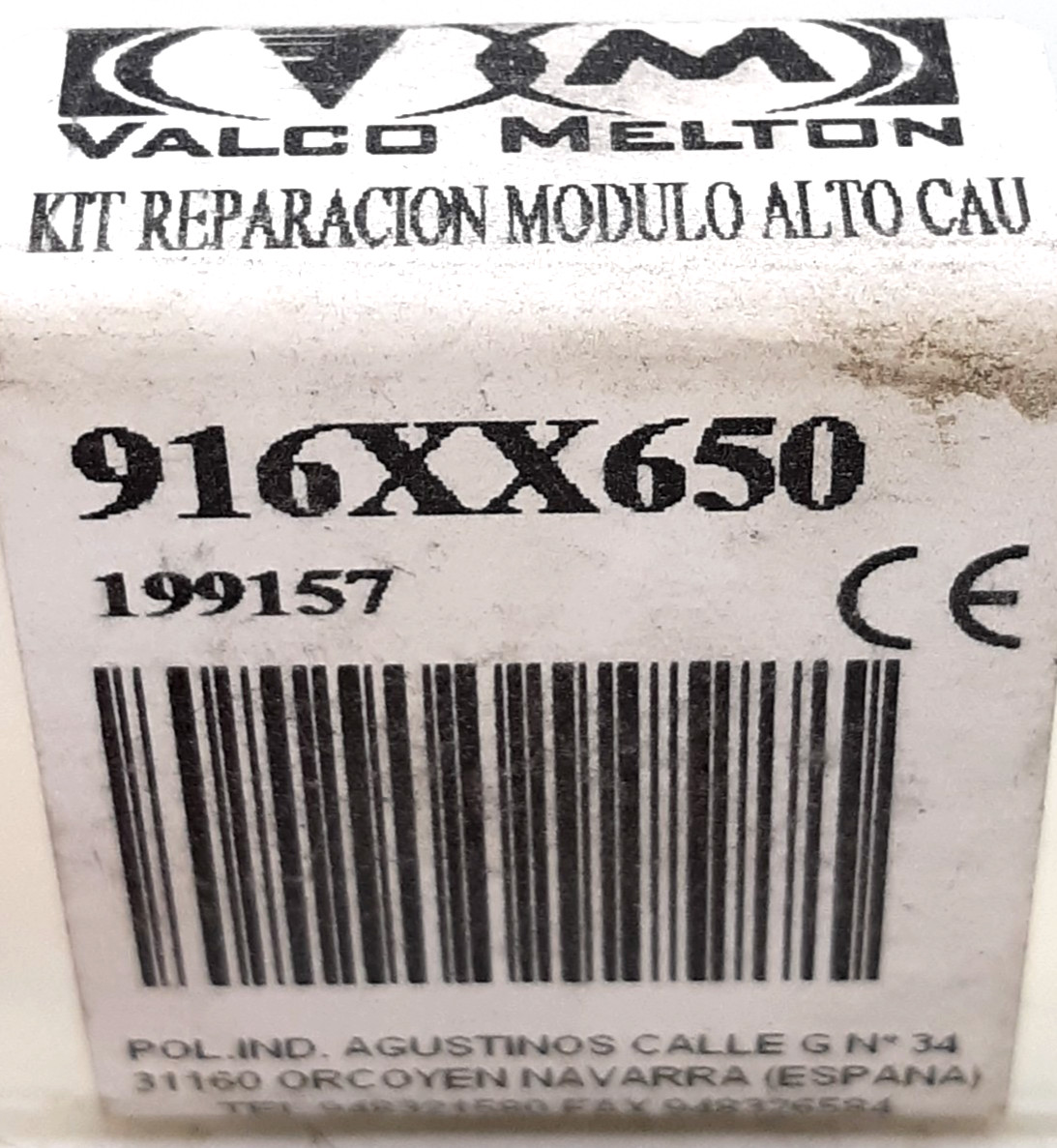 Valco Melton 916XX650 Rebuild Kit