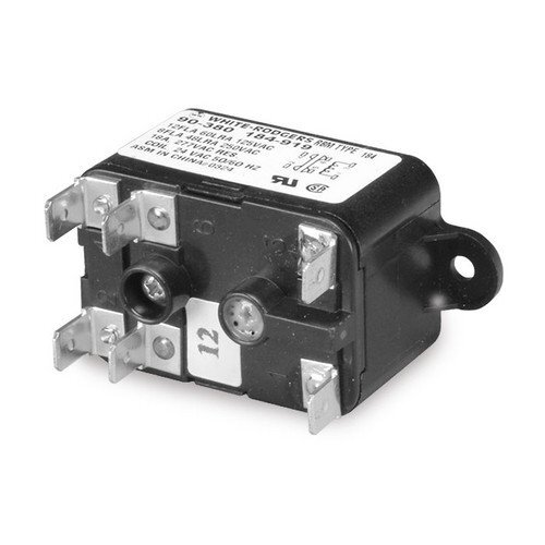 White 90-362 Fan Relay, 120V Coil, 50/60 Hz, SPNO, Contacts: IND: 12A@125V;