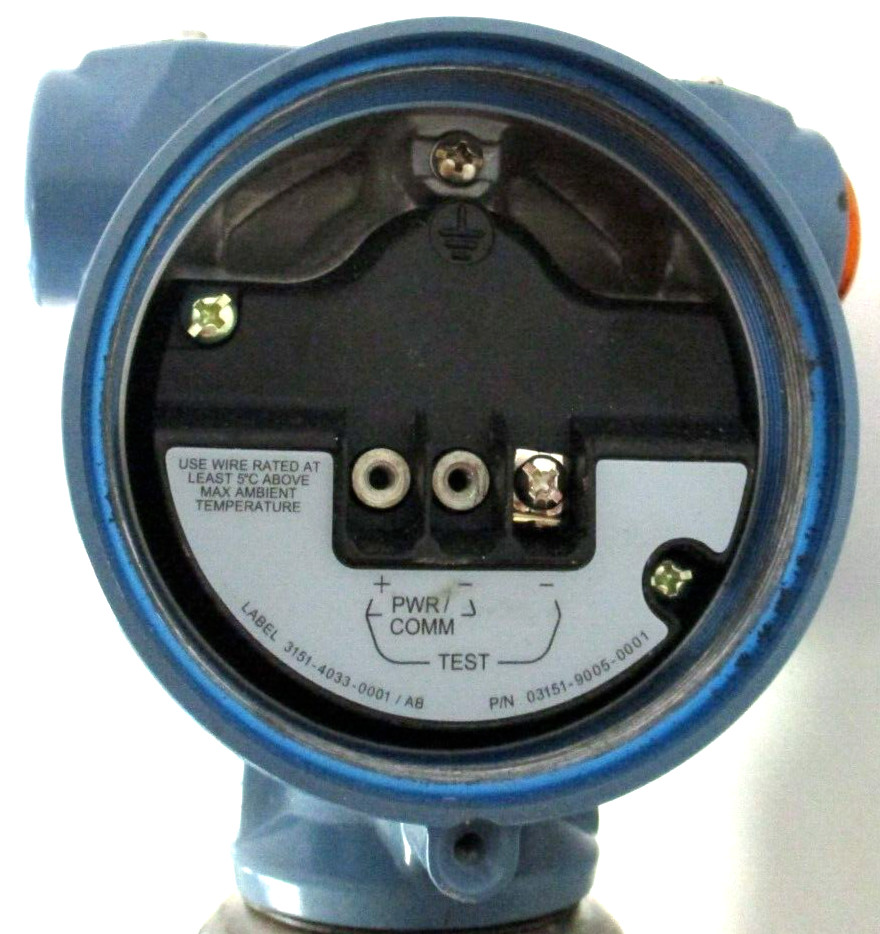 ROSEMOUNT TRANSMITTER, (2) 3″ 150 FLANGES, 3051SAL1CD2AA1A30BEDFF71CA, USED