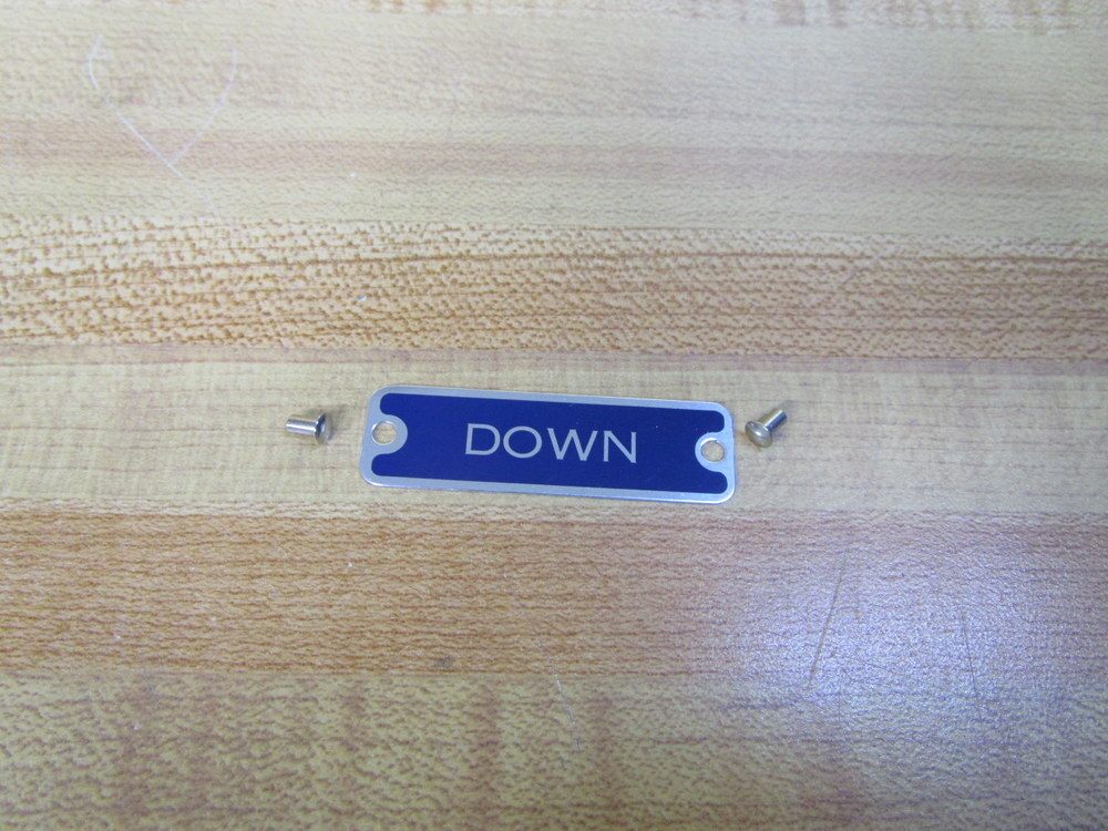 Square D 9001KN-810 Legend Plate DOWN 80513 (Pack of 11)