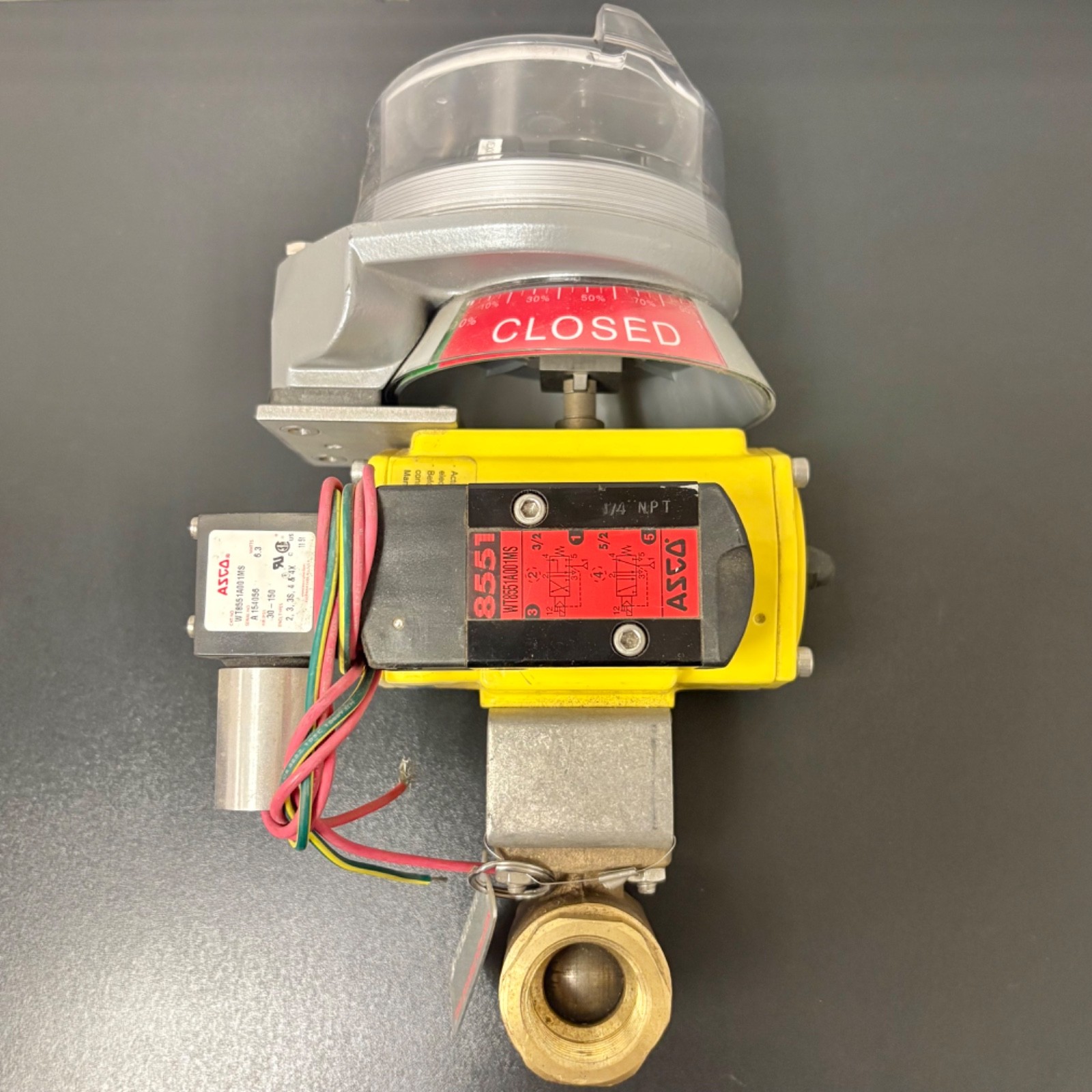 Apollo Pneumatic Actuator w/ Quartz Limit Switch & 1 Inch Valve – (AD0025N001A)