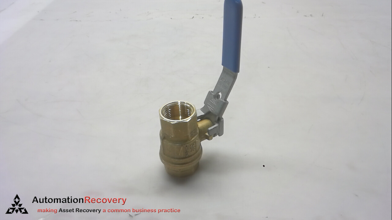 RUB CW617N 3/4, BRASS BALL VALVE, FEMALE, SIZE:3/4, NEW* #264204
