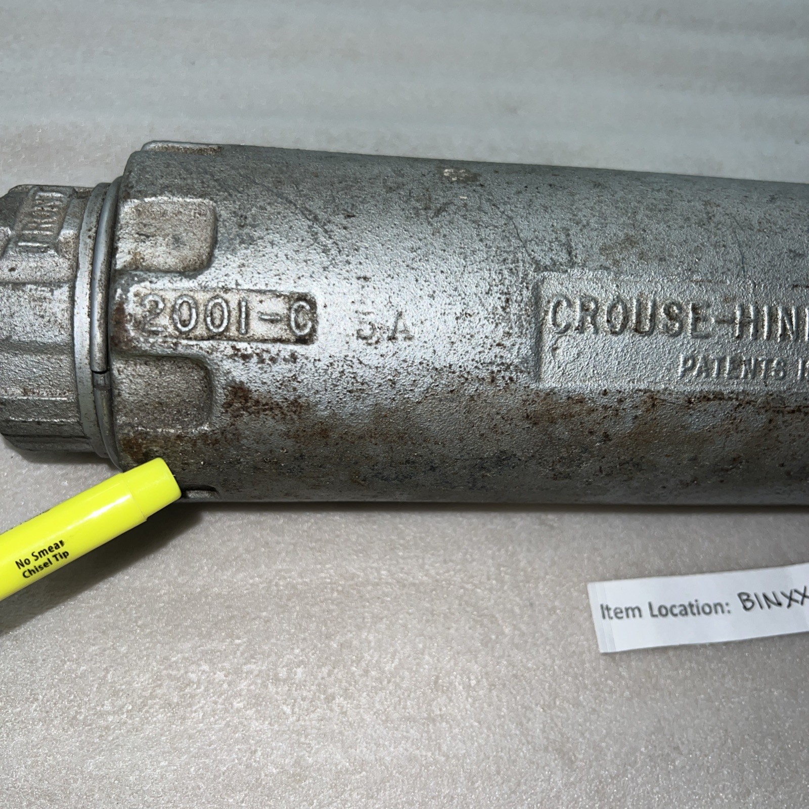 CROUSE HINDS TYPE ESC CONDULET PULL BOX CONDUIT FITTING BOX 2001-C 1″ HUB SIZE