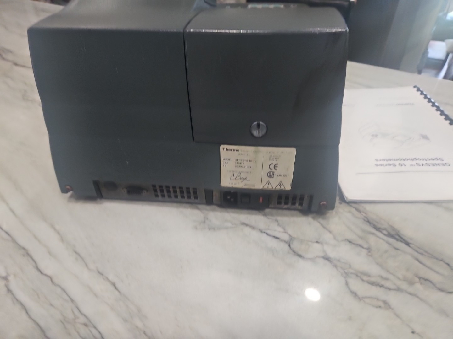THERMO SPECTRONIC GENESYS MODEL 10 UV SPECTROPHOTOMETER CAT 335902