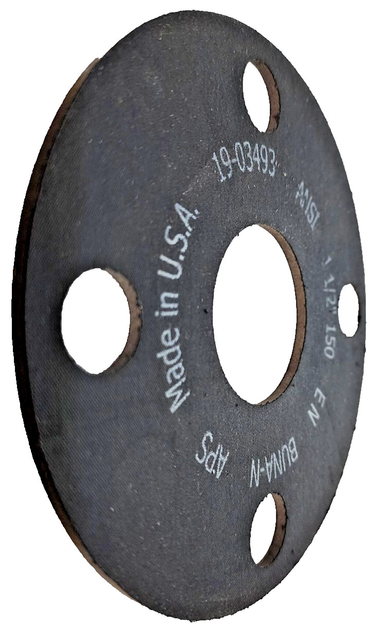 Full Face Buna-N 19-03493 Flange Gasket for 5″ Pipe, 1/8″Thick, ANSI 1-1/2”-150