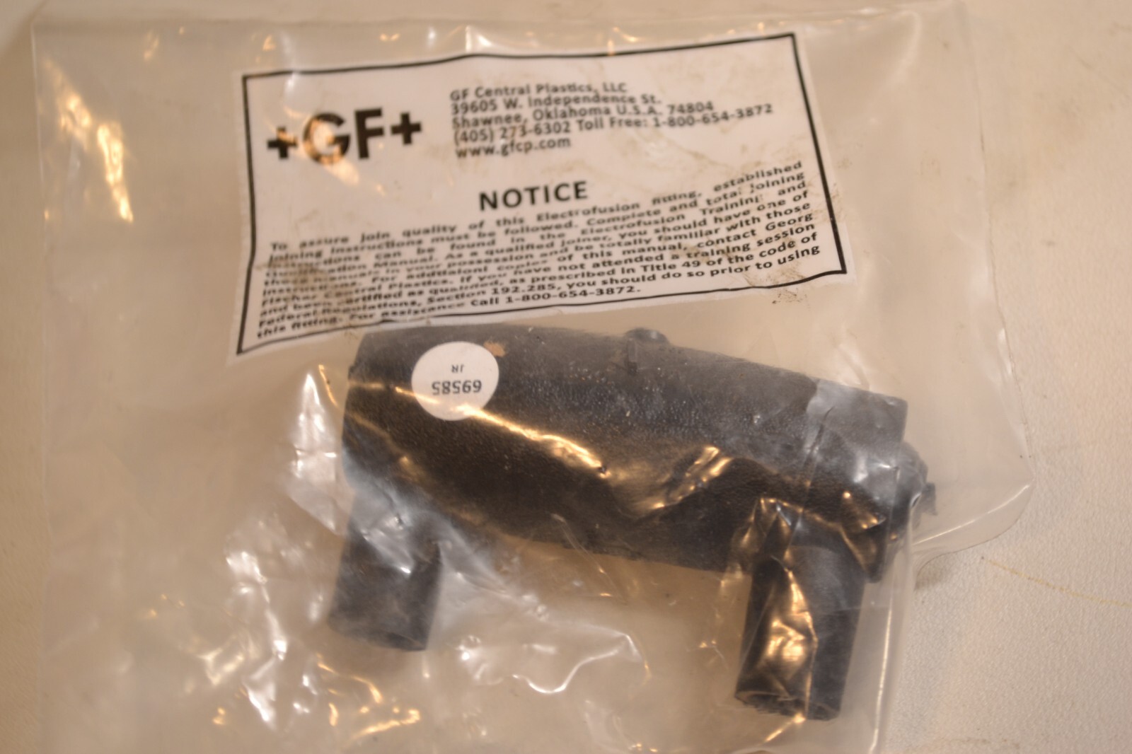 +GF+ CENTRAL Plastics EF CAP, 0.5, CTS, PE4710, Kit, Black, Fuse