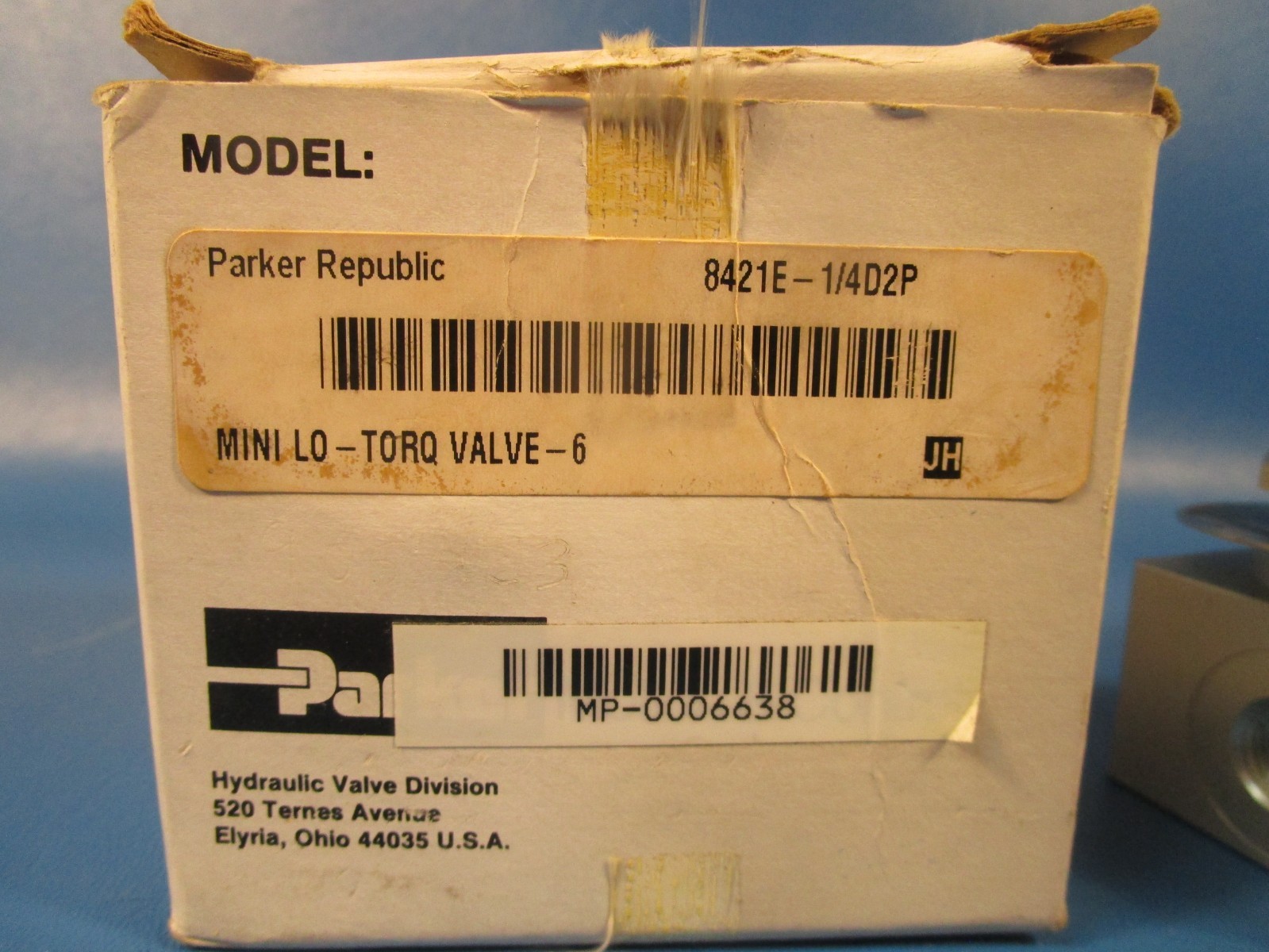 Parker 8421E-1/4D2P, MINI LO-TORQ VALVE-6, Directional Control Valve