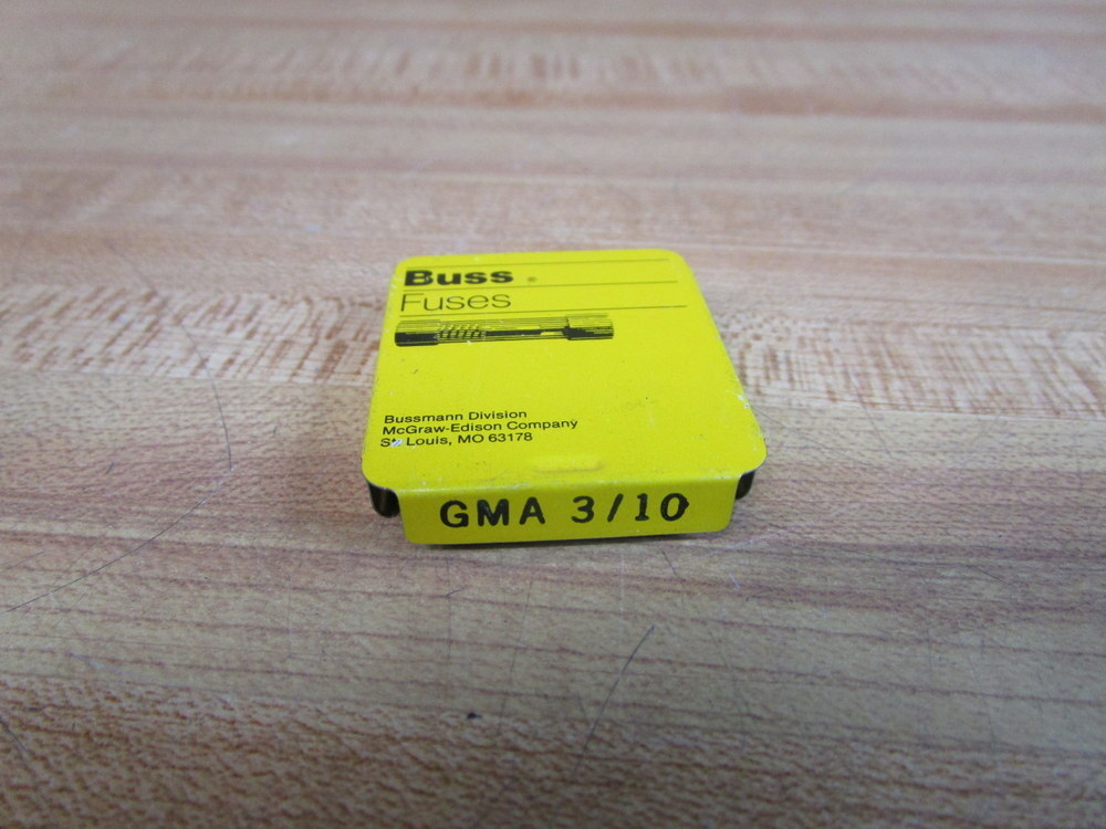 Buss GMA-3/10 Bussmann Fuse Cross Ref 1CJ41 Fine Wire Element (Pack of 5)