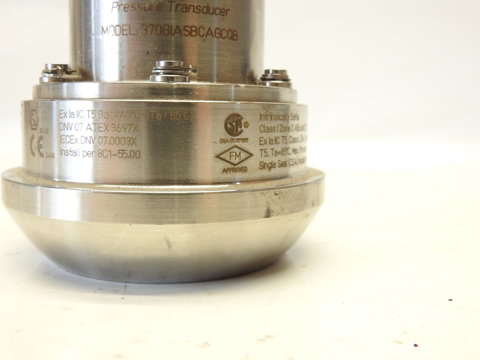 New GP:50 Weco Hammer Union Pressure Transducer Transmitter Model # 370ASBCA