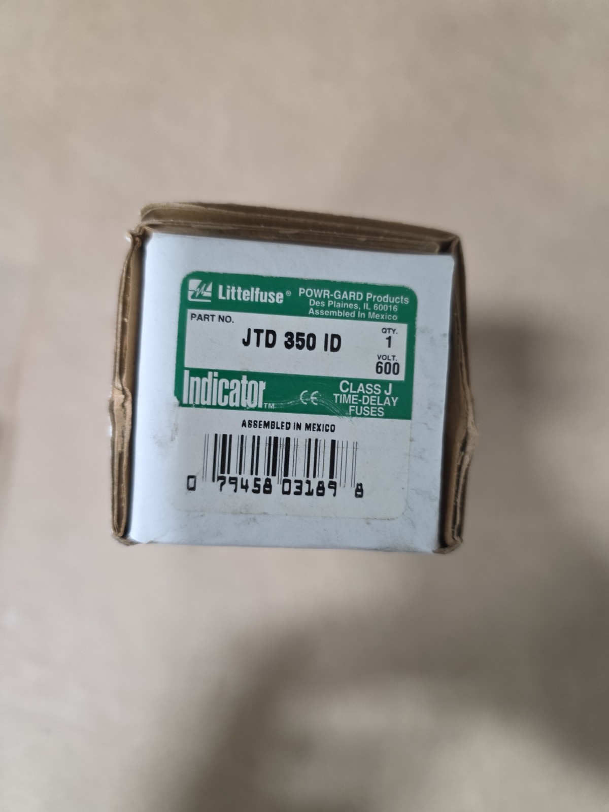 NEW LITTELFUSE JTD 350 DTIME DELAY FUSE 350A 600VAC JT350ID